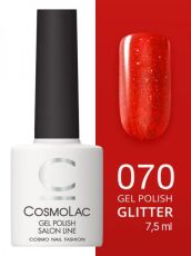 CosmoLac Гель-лак GLITTER 70 Блеск карнавала 7,5 мл