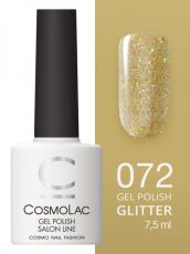 CosmoLac Гель-лак GLITTER 72 Золотая чаша 7,5 мл