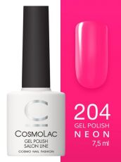 CosmoLac Гель-лак NEON 204 Бабочки в животе 7,5 мл