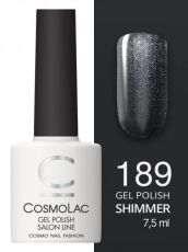 CosmoLac Гель-лак SHIMMER 189 Снежная ночь 7,5 мл