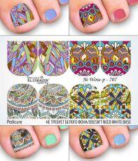 El Corazon Слайдер-дизайн для педикюра №Wow-p-707