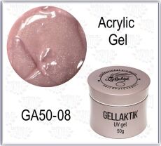 Gellaktik Акригель Acrylic Gel №08 50 гр камуфлирующий с шиммером