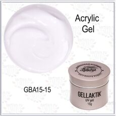 Gellaktik Акригель Acrylic Gel №15 White Soft 15 гр