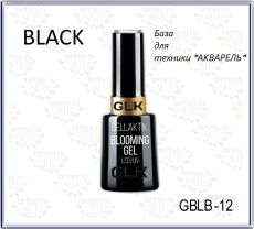 Gellaktik База для акварельной техники BLOOMING 2в1 BLACK 12 мл черный