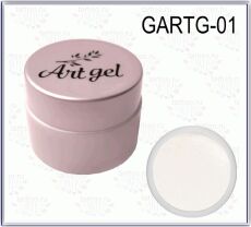 Gellaktik Гель-краска Art Gel №01 без липкого слоя 7 гр белый