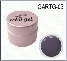 Gellaktik Гель-краска Art Gel №03 без липкого слоя 7 гр темно-серый