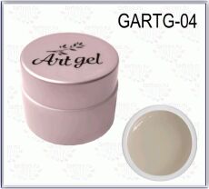 Gellaktik Гель-краска Art Gel №04 без липкого слоя 7 гр серо-бежевый