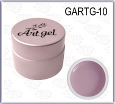 Gellaktik Гель-краска Art Gel №10 без липкого слоя 7 гр нежно-сиреневый