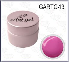 Gellaktik Гель-краска Art Gel №13 без липкого слоя 7 гр ярко-розовый