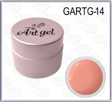 Gellaktik Гель-краска Art Gel №14 без липкого слоя 7 гр персиковый