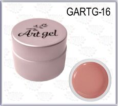 Gellaktik Гель-краска Art Gel №16 без липкого слоя 7 гр пыльная роза