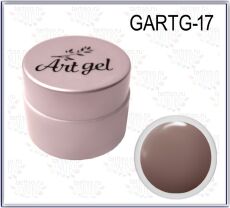 Gellaktik Гель-краска Art Gel №17 без липкого слоя 7 гр лилово-бежевый