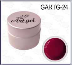 Gellaktik Гель-краска Art Gel №24 без липкого слоя 7 гр малиновый