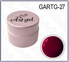 Gellaktik Гель-краска Art Gel №27 без липкого слоя 7 гр темно-розовый