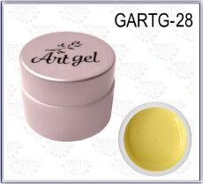 Gellaktik Гель-краска Art Gel №28 без липкого слоя 7 гр желтый