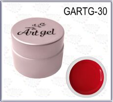 Gellaktik Гель-краска Art Gel №30 без липкого слоя 7 гр розово-красный