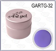 Gellaktik Гель-краска Art Gel №32 без липкого слоя 7 гр светло-сиреневый