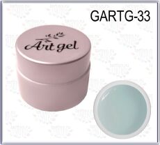 Gellaktik Гель-краска Art Gel №33 без липкого слоя 7 гр бело-голубой