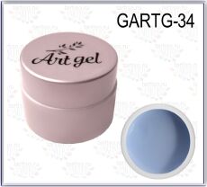 Gellaktik Гель-краска Art Gel №34 без липкого слоя 7 гр небесный