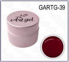 Gellaktik Гель-краска Art Gel №39 без липкого слоя 7 гр бордовый