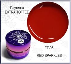 Gellaktik Гель-краска паутинка EXTRA TOFFEE №03 красный 7 гр
