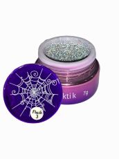 Gellaktik Гель-краска паутинка светоотражающая FLASH №03 серебряная 7 гр