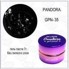 Gellaktik Гель-паста PANDORA №35 7 гр без липкого слоя черный