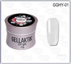 Gellaktik Полигель HYBRID GEL №01 CLEAR прозрачный 15 гр