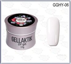 Gellaktik Полигель HYBRID GEL №06 WHITE белый 15 гр