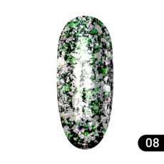 Global Fashion Втирка для ногтей Diamond Foil 08