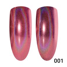 Global Fashion Втирка для ногтей Laser Powder Rose 001