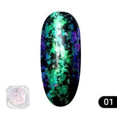 Global Fashion Втирка для ногтей Transparent est chameleon 01