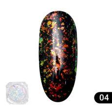 Global Fashion Втирка для ногтей Transparent est chameleon 04