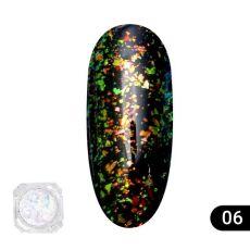 Global Fashion Втирка для ногтей Transparent est chameleon 06