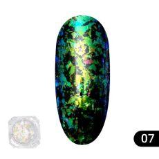 Global Fashion Втирка для ногтей Transparent est chameleon 07