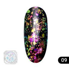 Global Fashion Втирка для ногтей Transparent est chameleon 09