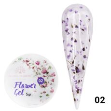 Global Fashion Гель Flower Gel с сухоцветами №02 5 гр