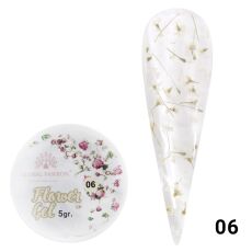 Global Fashion Гель Flower Gel с сухоцветами №06 5 гр