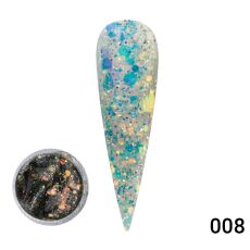 Global Fashion Гель-краска Diamond Painting Glitter №08 5 гр