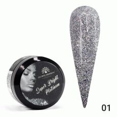 Global Fashion Гель-краска Super Bright platinum №01 5 гр