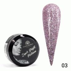 Global Fashion Гель-краска Super Bright platinum №03 5 гр