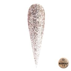 Global Fashion Гель-краска металлическая с хлопьями Spectrum №14 5 гр