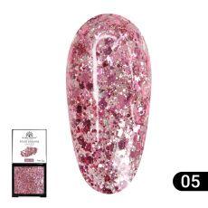 Global Fashion Гель-краска с глиттером Solid Sequins color gel №05 5 гр