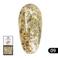 Global Fashion Гель-краска с глиттером Solid Sequins color gel №09 5 гр
