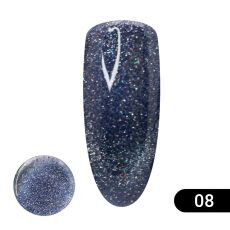 Global Fashion Гель-лак Disco Cateyes светоотражающий №008 8 мл