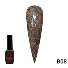 Global Fashion Гель-лак Disco светоотражающий №B08 8 мл