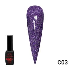 Global Fashion Гель-лак Disco светоотражающий №C03 8 мл