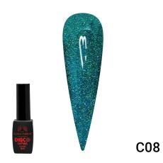 Global Fashion Гель-лак Disco светоотражающий №C08 8 мл