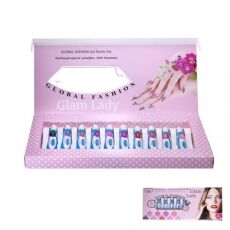 Global Fashion Набор гелевых красок 10 шт Glam