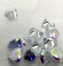Global Fashion Стразы Swarovski сердце прозрачный 12 шт